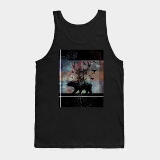 buck and bear geo overlay design Tank Top